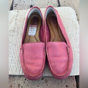 Born Nelly Pink Barbiecore Leather Driving Loafers 9.5